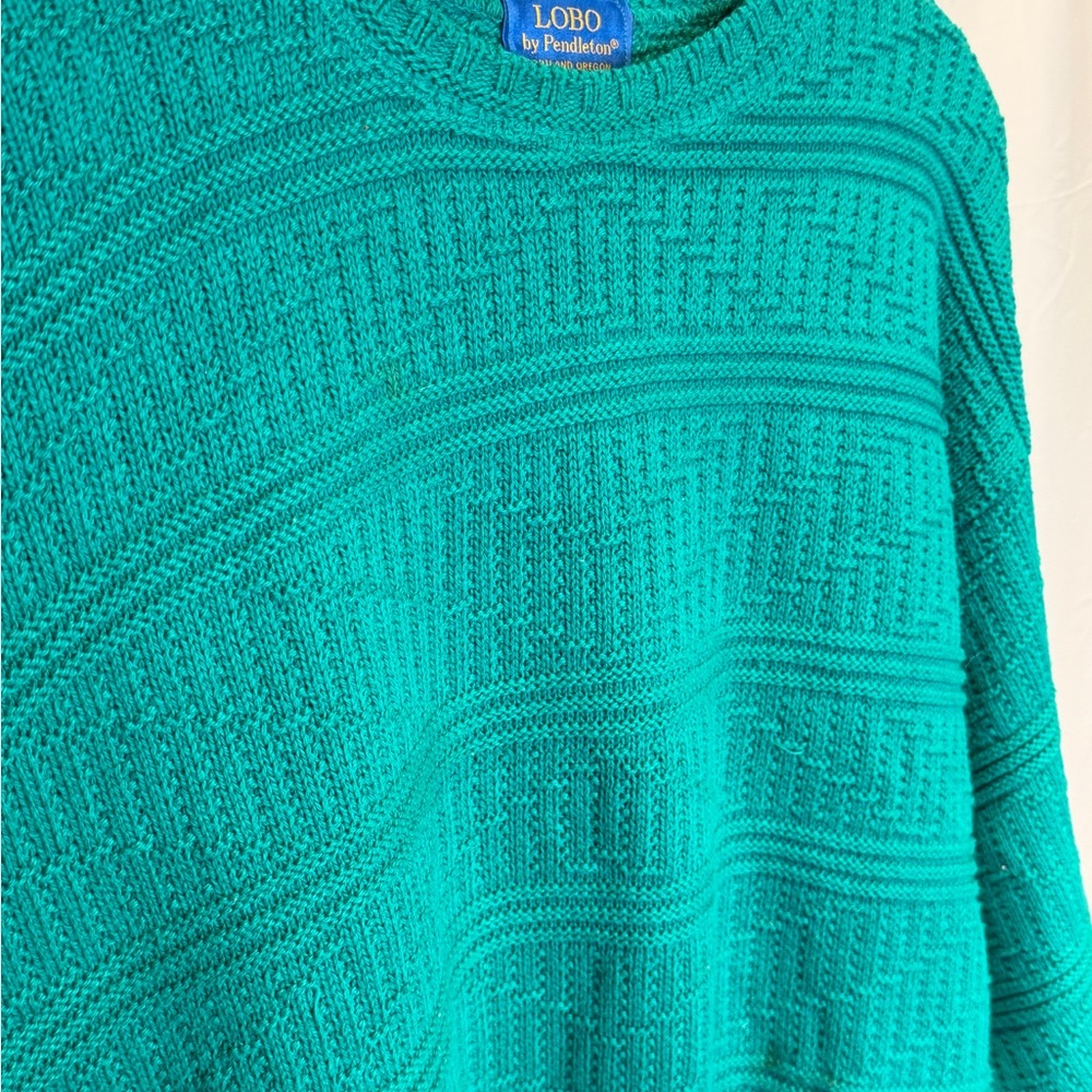 Pendleton Teal Crew Neck Sweater - image 2